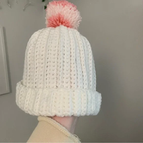 Handmade Crochet Beanie Hat - Picture 3 of 3